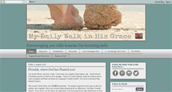 Desktop Screenshot of mydailywalkinhisgrace.com