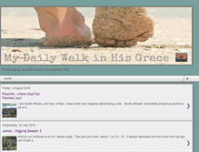 Tablet Screenshot of mydailywalkinhisgrace.com